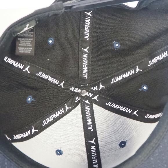 Jordan RE2PECT Hat Derek Jeter New York Yankees Jumpman Black Snapback #2 - Picture 8 of 11